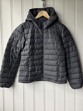 Tna Botanie Super Light Packable Puffer Grey Jacket Goose Down Womens Small